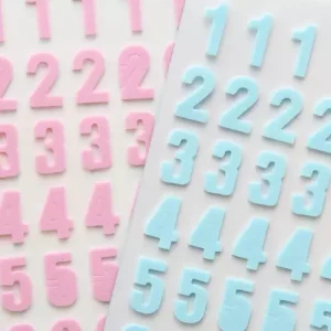 Cartela Adesiva Wei Numeral